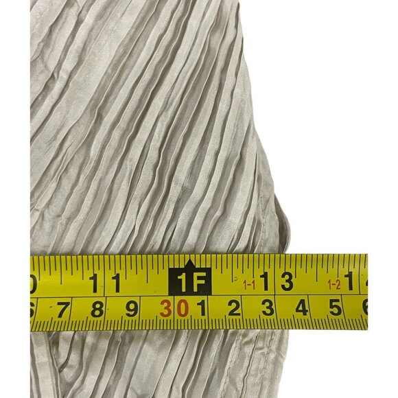 Massimo Dutti Womens Asymmetric Dress XS Pearl Gray Special Edition 6605/300 NWT - Picture 14 of 16